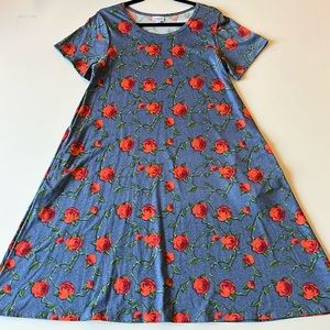 LuLaRoe Jessie Swing Dress, L-Valentines